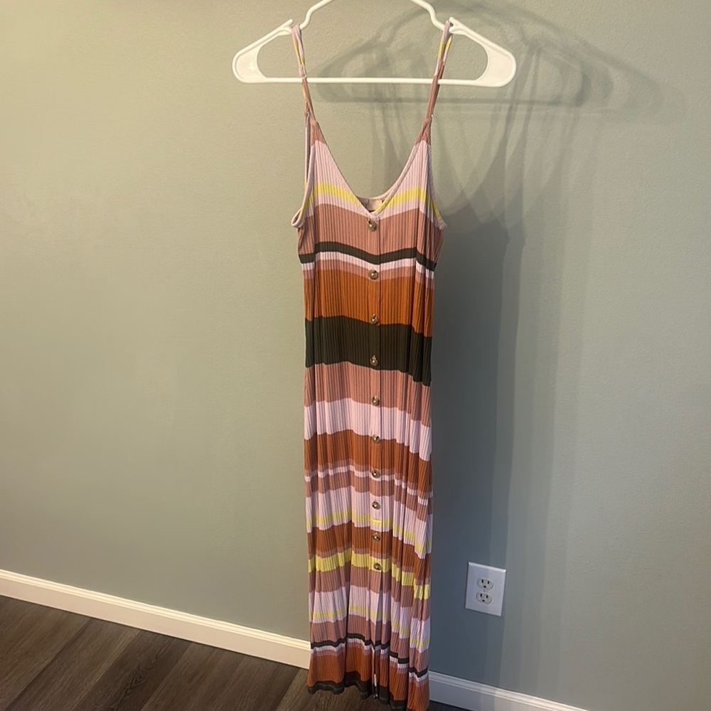 LOFT Multicolor Striped Dress